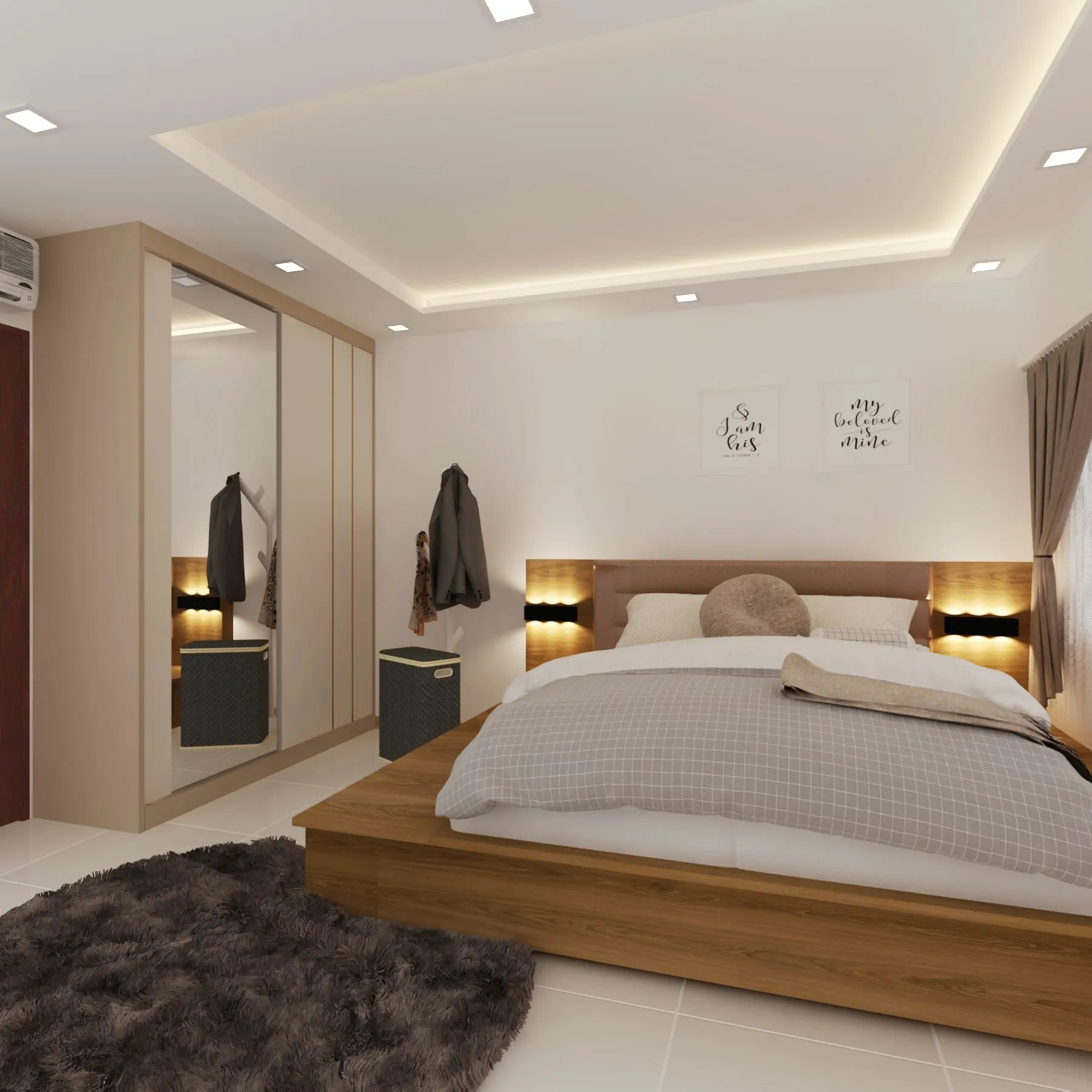 Renovated master bedroom by Home Reno