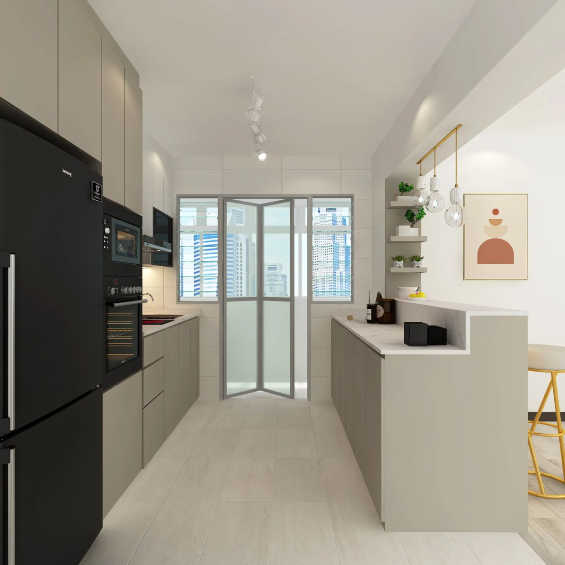 Renovated kitchen by Home Reno